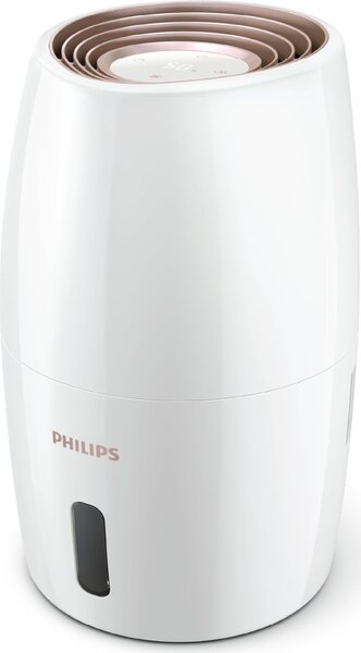Philips Umidificatore d'Aria 2 Litri Capacit di Umidificazione 200 ml/h colore Bianco serie 2000 - HU2716/10