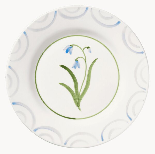 Piatto da colazione dipinto a mano Cottage Flower