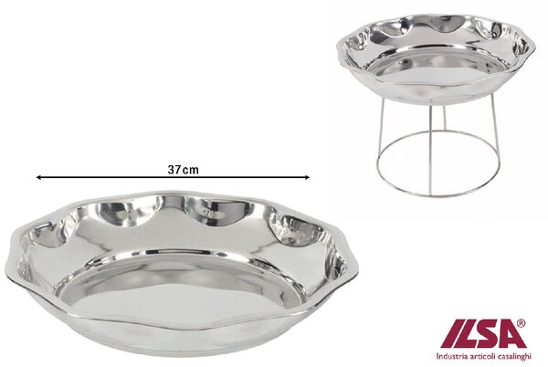 ILSA Vassoio Frutti di Mare cm 37 Acciaio Inox - 13850370