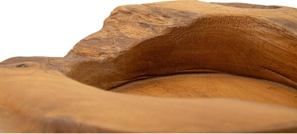 Svuotatasche in teak riciclato, realizzato a mano, realizzato a mano Dimensioni � 20X6 - 1.81kg Colore legno con venature