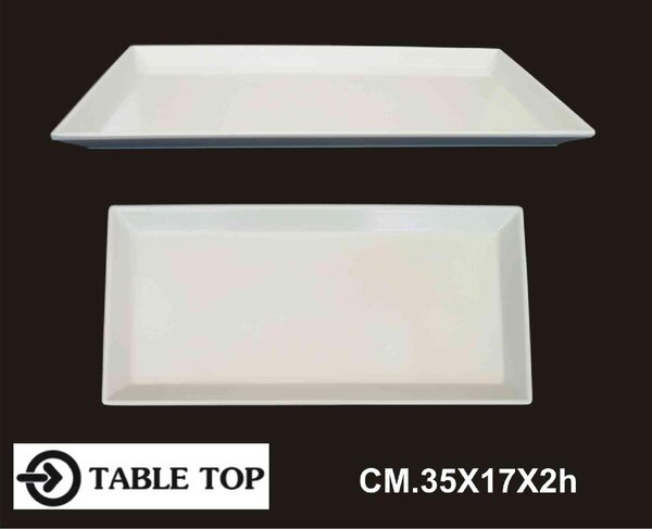 Table Top Vassoio Melamina Rettangolare cm 35x17x2h - 1006