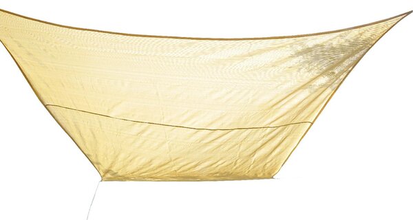 VivaGarden Vela Ombreggiante Impermeabile Quadrata 3,6x3,6 mt in HDPE con Protezione raggi UV colore Beige