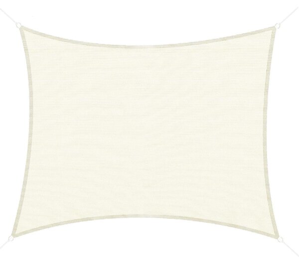 VivaGarden Vela Ombreggiante Impermeabile Rettangolare 3x4 mt in HDPE con Protezione raggi UV colore Crema