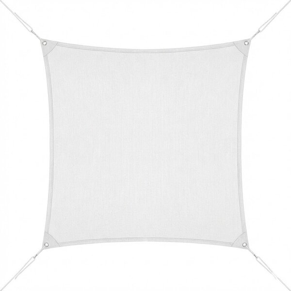 Giardini del Re Vela Ombreggiante Quadrata 5x5 mt in HDPE colore Bianco