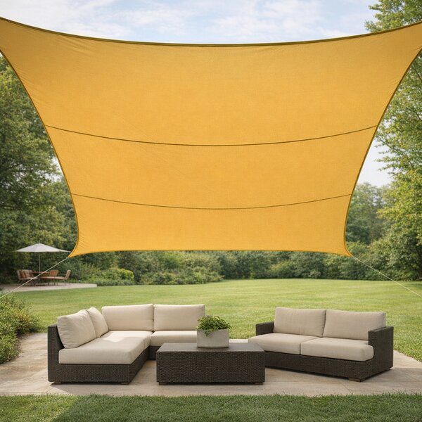 Giardini del Re Vela Ombreggiante Quadrata 5x5 mt in Poliestere colore Beige