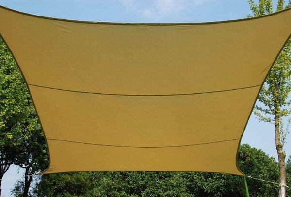 Giardini del Re Vela Ombreggiante Quadrata 5x5 mt in Poliestere colore Beige