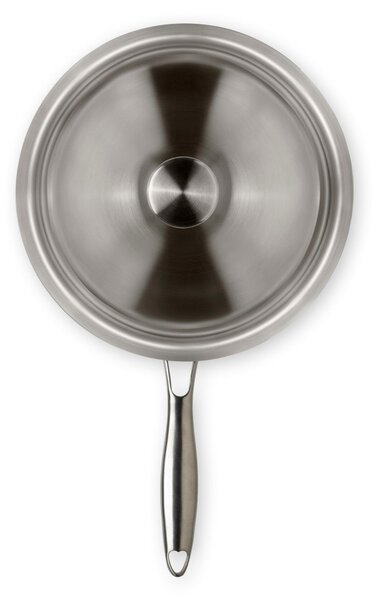 SET Padelle In Titanio al 100x100 TRITANIA ZERO-TOXIC, Zero Nickel superficie di cottura in titanio massiccio diametro 26-24 cm con coperchio incluso