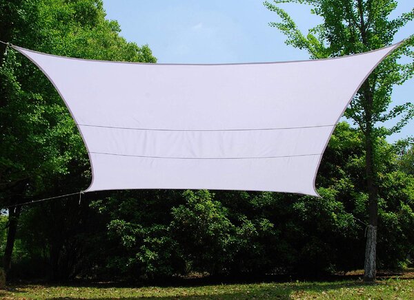 Giardini del Re Vela Ombreggiante Quadrata 5x5 mt in Poliestere colore Bianco