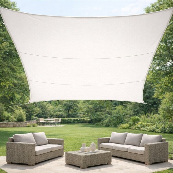 Giardini del Re Vela Ombreggiante Quadrata 2x2 mt in HDPE colore Bianco