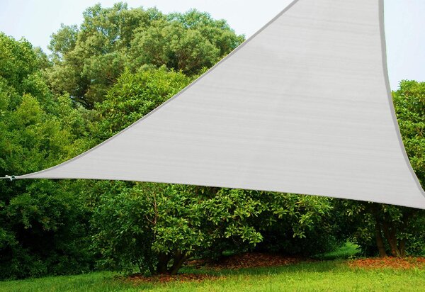 Giardini del Re Vela Ombreggiante Triangolare 5x5x5 mt in HDPE colore Bianco