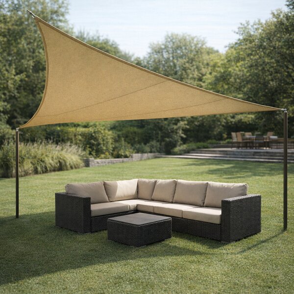 Brixo Vela Ombreggiante Triangolare 3x3x3 mt in Polietilene colore Verde - Amalfi