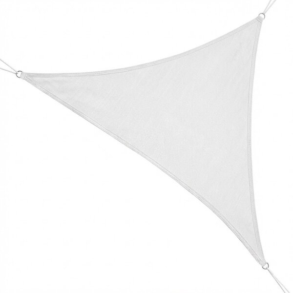 Giardini del Re Vela Ombreggiante Triangolare 5x5x5 mt in HDPE colore Bianco