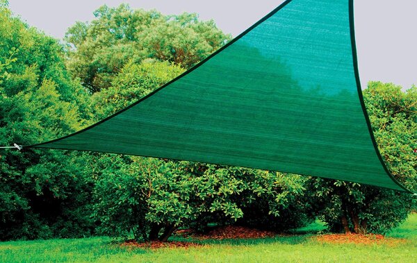 Giardini del Re Vela Ombreggiante Triangolare 5x5x5 mt in Poliestere colore Verde