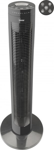 Bimar Ventilatore a Colonna Senza Pale Torre 80 Cm a 3 Velocit e 3 Modalit di Funzionamento Oscillazione e Motore 45W colore Nero - VC78