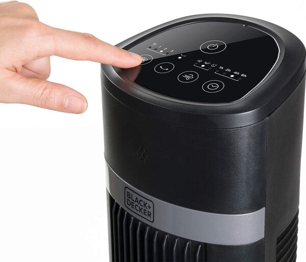 Black & Decker Ventilatore a Colonna Torre con Telecomando Oscillante 4 Velocit Potenza 45 Watt colore Nero - BXEFT50E