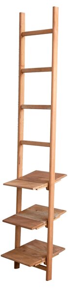 Scala porta asciugamani in legno con 3 ripiani portatutto richiudibili �salvaspazio� Bib� Dimensioni 40x4x h 180 cm Bib� Legno