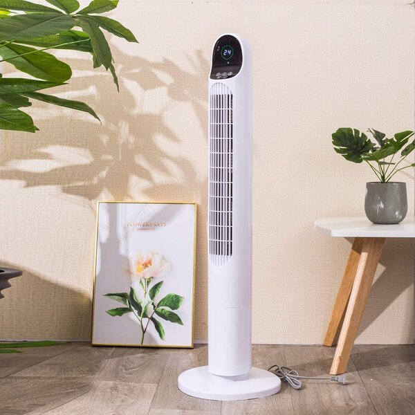 Ardes Ventilatore a Colonna Torre senza Pale 3 Velocit con Telecomando e Timer colore Bianco - AR5T1000 Oracle H RC