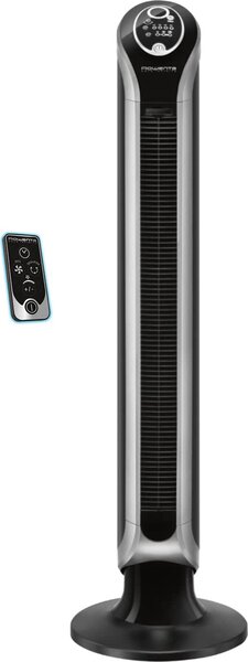 Rowenta Ventilatore a Colonna Torre senza Pale 3 Velocit con Telecomando e Timer Oscillante colore Nero - VU6670 Eole Infinte