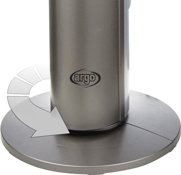 Argo Ventilatore a Colonna Torre senza Pale 3 Velocit con Telecomando e Timer Oscillante colore Silver - Aspire Tower