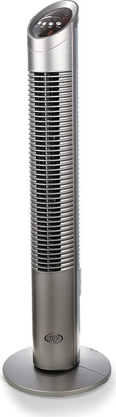 Argo Ventilatore a Colonna Torre senza Pale 3 Velocit con Telecomando e Timer Oscillante colore Silver - Aspire Tower