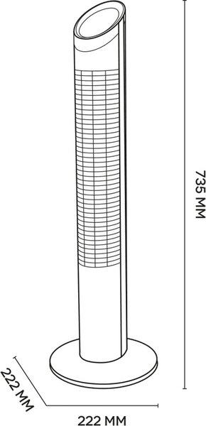 Argo Ventilatore a Colonna Torre senza Pale 3 Velocit con Telecomando e Timer Oscillante colore Silver - Aspire Tower