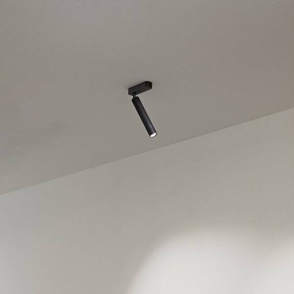 Spot Contemporaneo Bambù Metallo Nero Led 10W 3000K