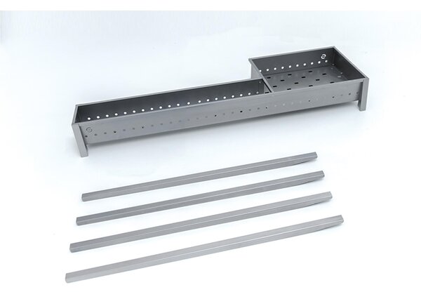 Fornacella Piu Barbecue Cuoci spiedini Arrosticini a Carbone TORINO GRIL con gambe sfilabili Dimensione 120x28x h 79 cm-Peso 6,8 Trasportabile in ferro alluminato