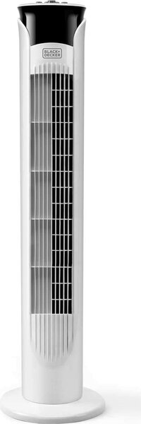 Black & Decker Ventilatore a Colonna Torre senza Pale 3 Velocit Oscillante con Timer colore Bianco - BXEFT47E
