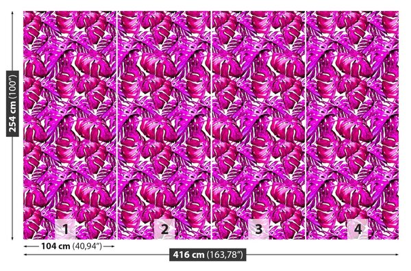 Carta da parati Foglie tropicali 104x70 cm