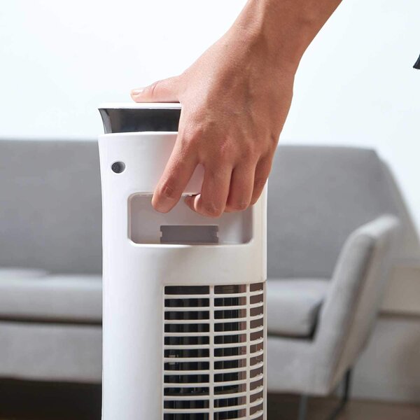 Black & Decker Ventilatore a Colonna Torre senza Pale 3 Velocit Oscillante con Timer colore Bianco - BXEFT47E