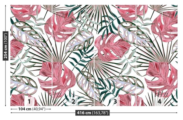 Carta da parati Foglie tropicali 104x70 cm