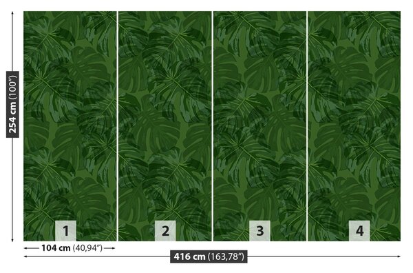 Carta da parati Piante tropicali 104x70 cm