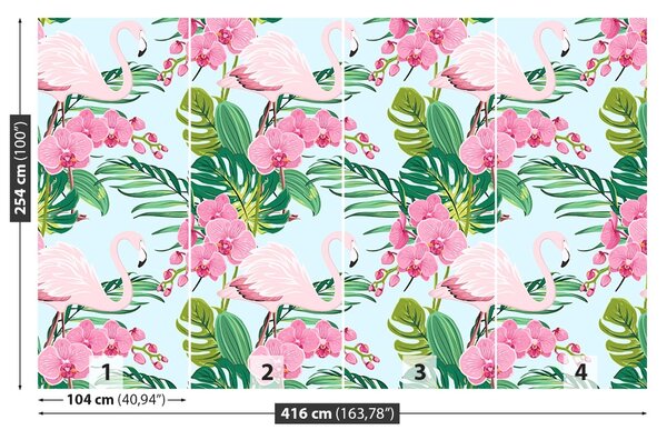 Carta da parati Fiore di orchidea 104x70 cm