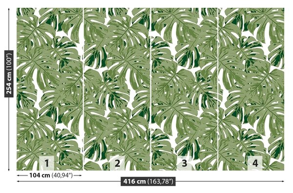 Carta da parati Foglie tropicali 104x70 cm