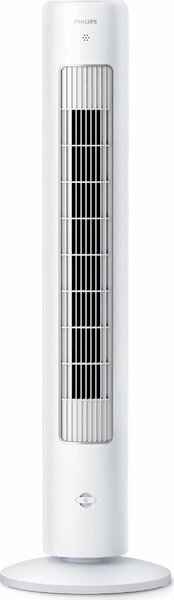 Philips Ventilatore a Colonna Torre senza Pale Auto Oscillante Potenza 40 Watt con Timer e Telecomando colore Bianco - CX5535/00 5000 series