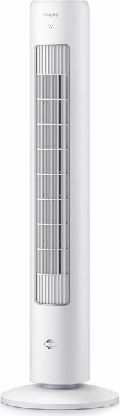 Philips Ventilatore a Colonna Torre senza Pale Auto Oscillante Potenza 40 Watt con Timer e Telecomando colore Bianco - CX5535/00 5000 series