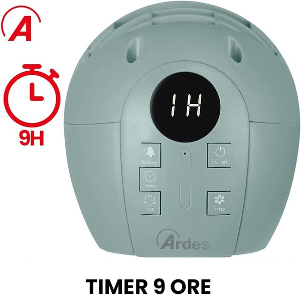 Ardes Ventilatore a Colonna Torre senza Pale con Telecomando Integrato Oscillante colore Grigio - Rocket AR5T1001