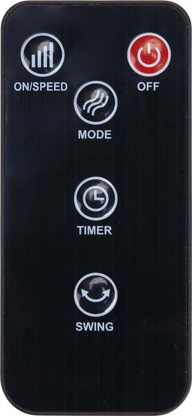 Kooper Ventilatore a Colonna Torre senza Pale con Timer e Telecomando Oscillante 3 Velocit colore Nero - 2723159