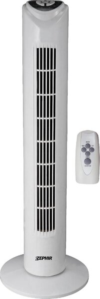 Zephir Ventilatore a Colonna Torre senza Pale con Telecomando e Timer Oscillante 3 Velocit - PH82TS