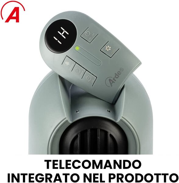 Ardes Ventilatore a Colonna Torre senza Pale con Telecomando Integrato Oscillante colore Grigio - Rocket AR5T1001