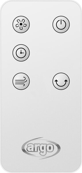 Argo Ventilatore a Colonna Torre senza Pale Oscillante con Timer 3 velocit colore Bianco - Nante
