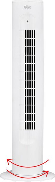 Argo Ventilatore a Colonna Torre senza Pale Oscillante con Timer 3 velocit colore Bianco - Nante