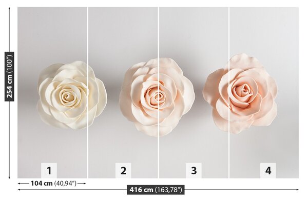 Carta da parati Rose 104x70 cm