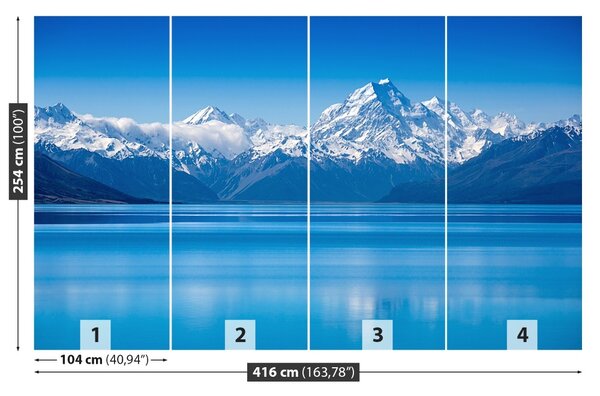 Carta da parati Montagne della Nuova Zelanda 104x70 cm