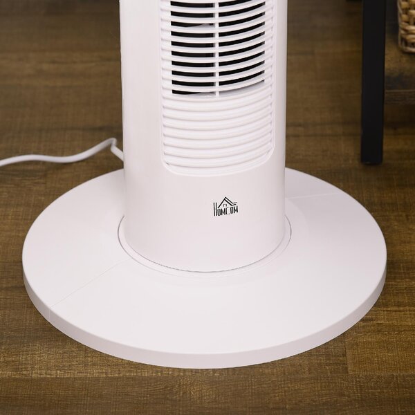 DecHome Ventilatore a Torre 45W a 4 Modalit e 3 Velocit con Timer da 12h in ABS e Alluminio 31.5x93 cm colore Bianco - 0WTAM366
