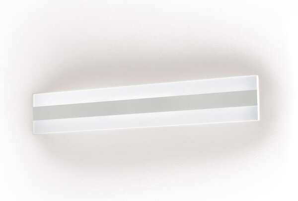 Applique Moderna Bend Metallo Bianco Acrilico Led 30W 3000K L60