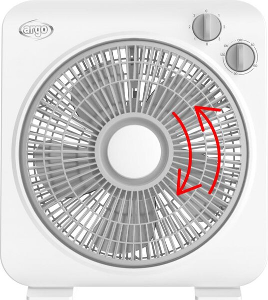 Argo Ventilatore Box Fan 5 pale 3 Velocit con timer - 398200038 Boxy