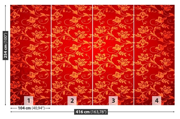 Carta da parati Pattern floreale 104x70 cm