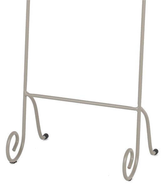 Porta asciugamani in Ferro battuto dimensioni 36x28xh 95 cm - peso 3 kg Stile classico Linea bagno Tortora Pastello