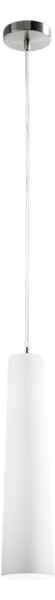 Sospensione Contemporanea Canna Vetro Bianco 1 Luce E27 60W